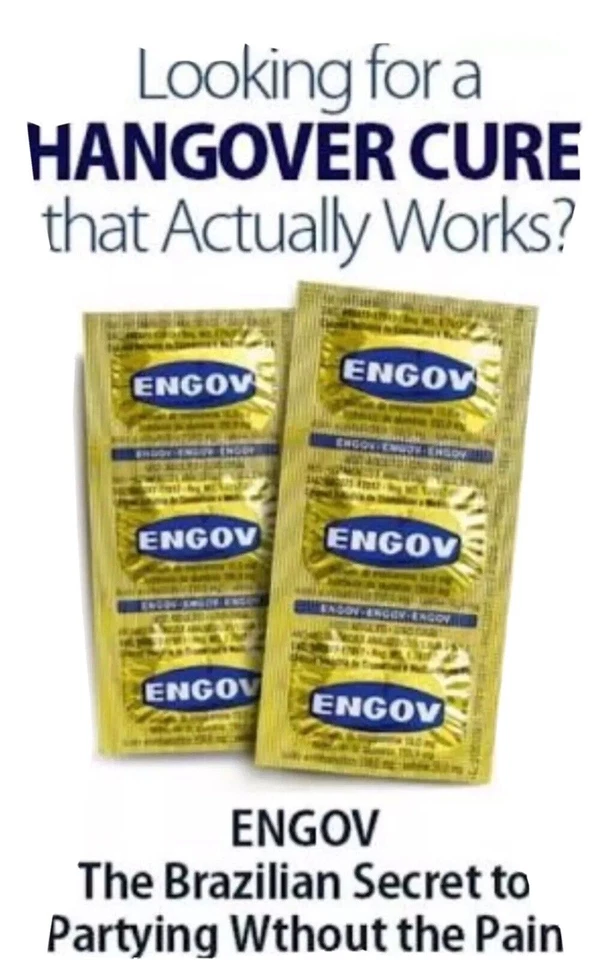 Engov 24 Tablets - The Brazilian Hangover Cure That Actually Works