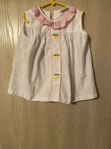 Strictly Fish Girls Top Size 6 White - Picture 1 of 6
