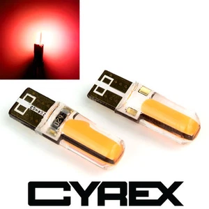 2 CYREX RED REPLACEMENT UPGRADE LED LIGHT BULBS FOR INTERIOR/EXTERIOR AUTO B3 - Picture 1 of 1