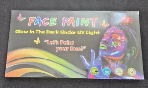 Face Paint Glow in the Dark Under UV Light "Let's Paint your face!" - Picture 1 of 2