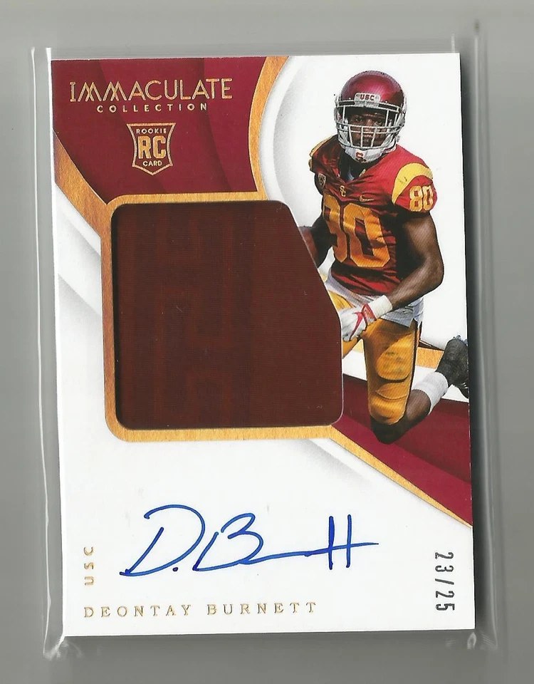 2018 Panini Immaculate Collection Collegiate Deontay Burnett Jersey Auto #/25 - Image 1 of 1