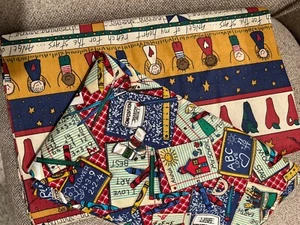 Surtido de 3 yardas de tela de calidad para acolchado de algodón estampado escolar - Imagen 1 de 3