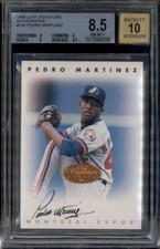 1996 Leaf Signature Autograph #146 Pedro Martinez Auto BGS 8.5