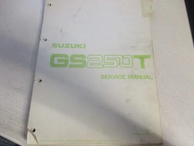 Manual de taller de reparación de servicio de fábrica Suzuki 1981 GS250T GS250 T 99000-85551-0E3 Foto 1 de 4
