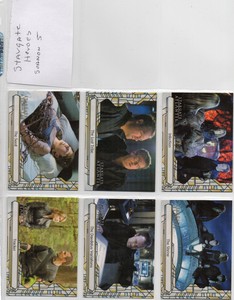 STARGATE SG-1  HEROES   SEASON 5 CHASE CARDS    2  4  6  9  11  17