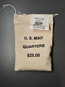 2001-D New York State Quarter $25 US MINT Bag - Picture 1 of 1