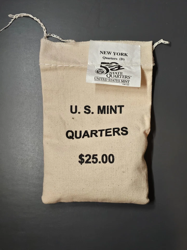 2001-D New York State Quarter $25 US MINT Bag - Image 1 of 1