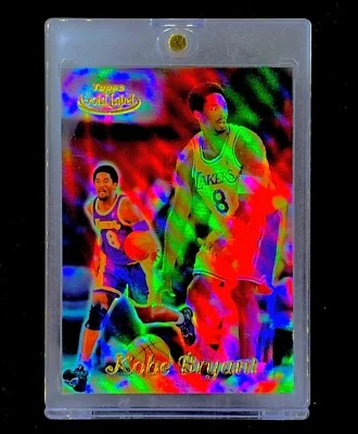 KOBE BRYANT RARE SILVER HOLO REFRACTOR TOPPS Gold Label NBA Card Base - LAKERS - Image 1 of 4