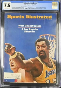 Wilt Chamberlain 1st Pro Cover Sports Illustrated CGC 7.5 Sub. 1/27/69 v30 #4 - Picture 1 of 3