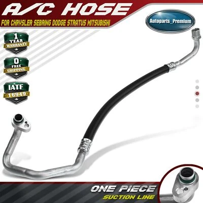 A/C Suction Line Hose Assembly for Chrysler Sebring 01-04 Dodge Stratus Eclipse - Image 1 of 4
