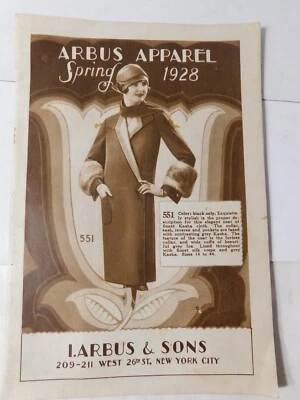1928 ARBUS APPAREL Catalog-32 Pages - Image 1 of 4