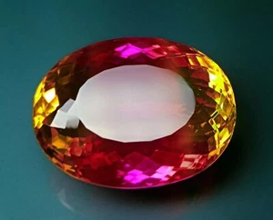 Tourmaline Bi-Colour Oval Cut 82+Ct EGL Certified Natural Loose Gemstone - Picture 1 of 7