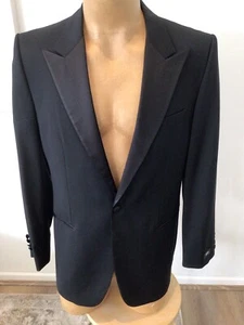 Mens HUGO BOSS 2 Piece Black Tuxedo Suit .Size 54” Style CARY GRANT … - Picture 1 of 12