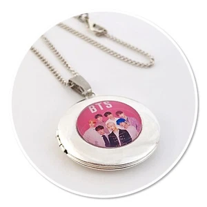 BTS ** BANGTAN BOYS **BOY BAND K POP Collar de Medalla Redonda - Imagen 1 de 2