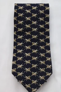 Brooks Basics Krawatte Seide Blau Hunde Grau Hunde Herren Krawatte - Bild 1 von 7