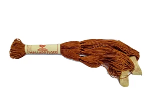 Vintage Mallard Floss Pure Silk Thread Boiling Dyes No7a Brown Pearsall's - Picture 1 of 6