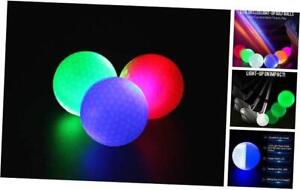 LED Light up Golf Balls, Glow in The Dark Night Glow Golf Balls Mixed 3 colors
