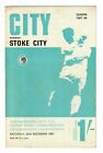 Manchester City V Stoke City   1967 68 Division One   Football Programme