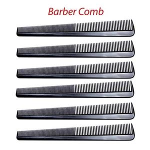 6 pcs Hair Black Comb Beard & Mustache Combs for Men's Hair Beard Barber - Picture 1 of 3