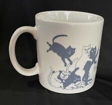 Original Vintage TAYLOR & NG Animates Orgy Grey Cats Coffee Tea Mug 1979 Signed