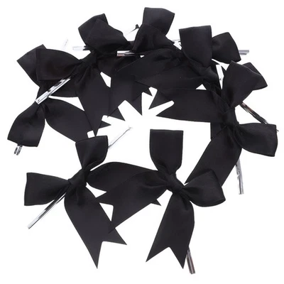  50pcs Premade Ribbon Bows Twist Tie For Candy Packaging Christmas Halloween - Image 1 of 4
