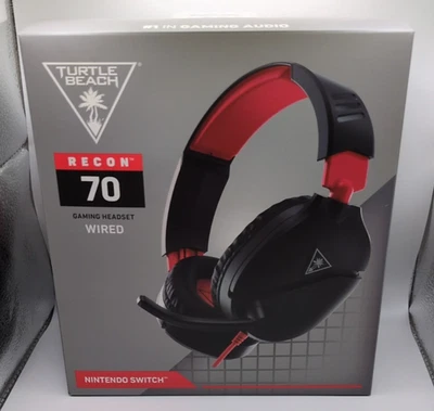 Turtle Beach Recon 70 Red/Black Gaming Headset Nintendo Switch - Image 1 of 2