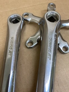 Sugino AT 110 bcd Chrome plated rare cranks 170 mm Vintage Bmx GT04776 - Picture 1 of 7