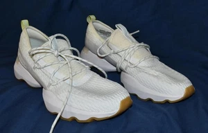 SOREL Women's 9.5 Kinetic Impact Lace Sneakers White Shoes Two Pod Sole - Picture 1 of 7