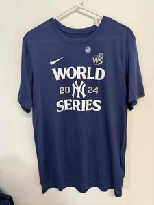 Nueva Camisa Nike 2024 Serie Mundial Para Hombre New York Yankees Talla M Azul Marino. Dri Fit nuevo con etiquetas - Imagen 1 de 4
