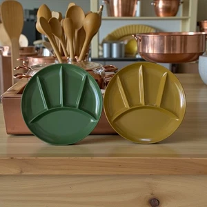 New Old Stock Vintage Melamin Kunststoff Teller (2) - Made in Japan - Bild 1 von 5