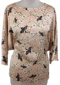 Atmosphere Women's Blouse Size 16 Pink Dolman Sleeves Round Neck Used F1 - Picture 1 of 12