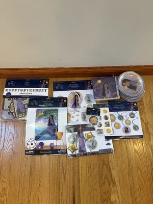 Wish Disney Película Cumpleaños Fiesta Set Suministros Decoraciones Platos Servilletas Foto 1 de 4