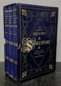 The Complete Oxford Shakespeare Hard Back Set Stanley Wells & Gary Taylor - Picture 1 of 17