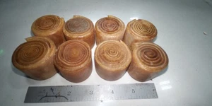 Rawhide Hammer Faces 1.5" Diameter (8) PC. - Picture 1 of 2