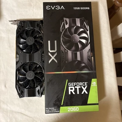 OEM - EVGA GeForce RTX 2060 12GB (12G-P4-2263-KR) GDDR6 Graphics Card - TESTED - image 1 of 4