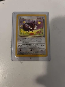 Vintage Pokemon Eevee Jungle 55/64 TCG Card Non-Holo 1999 Wizards of the Coast - Picture 1 of 2
