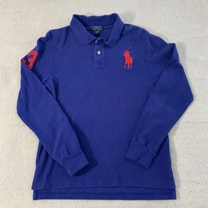 Polo Ralph Lauren Kids Royal with Red Big Pony Polo Shirt Xl 18/20 - Picture 1 of 14
