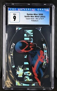 2022 Upper Deck Spider-Man Metal #42 Palladium Spider-Man 2099 CGC 9 - Picture 1 of 2
