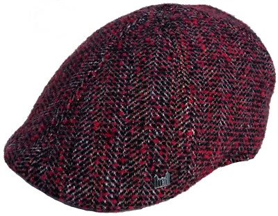 Headchange Econo Wool 6 Panel Ivy Cap Herringbone Scally Newsboy Driver Duck Hat - Image 1 of 4