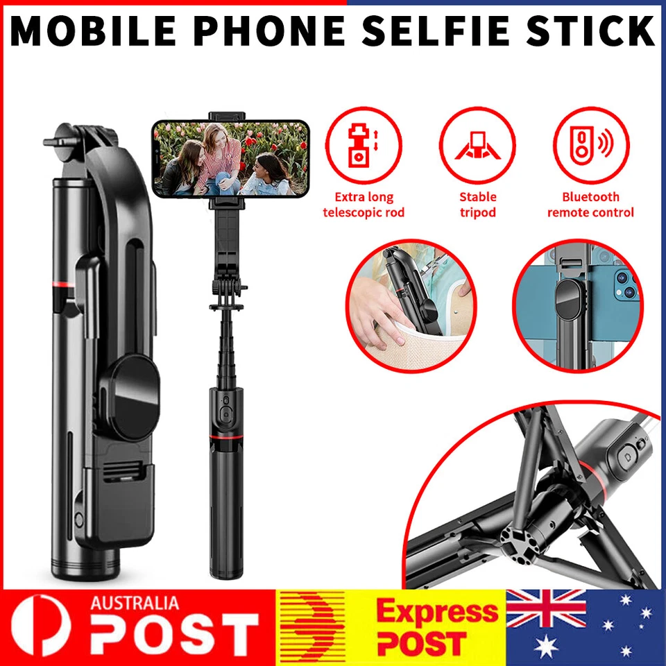 360° Selfie Stick Tripod Stand Remote Bluetooth for iPhone14 13 12 Pro Max 11 XS - image 1 of 4