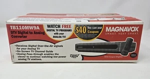 Magnavox DTV Digital To Analog TV Converter TB100MW9A Sealed New in Box Remote - Picture 1 of 6
