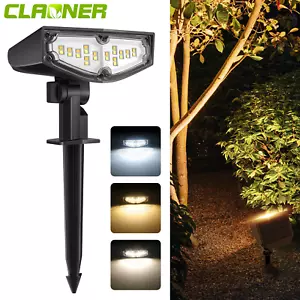24 LED Solar Spot Lights Outdoor Garden Patio Security Pathway Landscape Lamp US - Picture 1 of 6