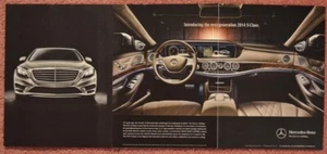 2014 Mercedes Benz S Class Automobile Car Fold Out Print Ad Magic Body Control - Picture 1 of 1