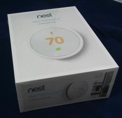 Sealed! Google, T4001ES, Nest Thermostat E Smart Thermostat White - Image 1 of 4