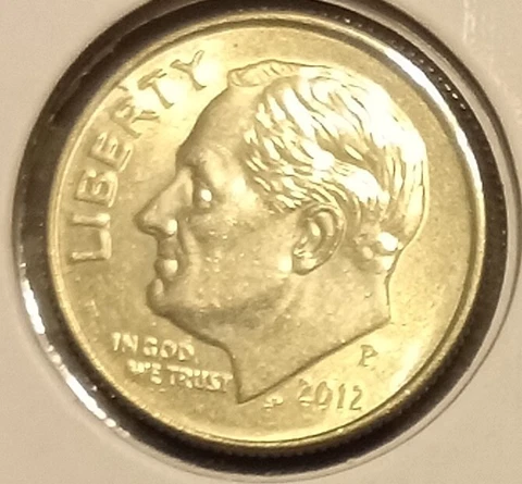 2012 P Roosevelt Dime - DDO DOUBLE DIE OBSERVE GOOD GRADE GRADE FREE SHIPPING! Cover