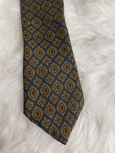 Gap Men's Neck Tie Blue, Yellow Red Multipattern Silk - Picture 1 of 3