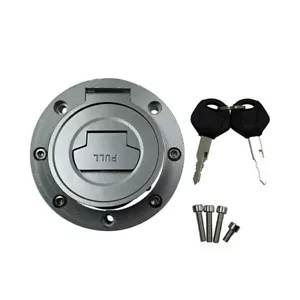Alloy Fuel Gas Tank Cap Key Set For Yamaha YZF R1 2004-17 / FZ6R FZ10 2004-17 - Picture 1 of 5
