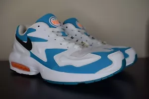 Nike Air Max 2 Light OG "Blue Lagoon/White" Used Excellent Condition Size 9.5 UK - Picture 1 of 9