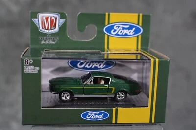M2 Machines 1:64 Premium Diecast 1968 Ford Mustang GT Green - Image 1 of 2
