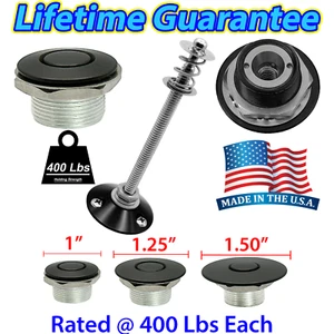 Quick Latch Hood Pin Black Push Button Latch Hood Latch Pins Locks Fasteners - Picture 1 of 44